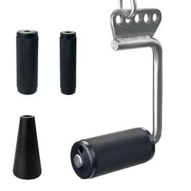 Imagem de Acessórios de pulldown LAT atualizados, alça dupla D, alças de luta de braço, acessórios de máquina de cabo de barra V, acessórios de cabo, alças de ginástica para antebraço, treinamento de força do