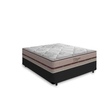 Imagem de Cama Box com Colchão de Molas Ensacadas Classic Casal 138cm - Lucas Co