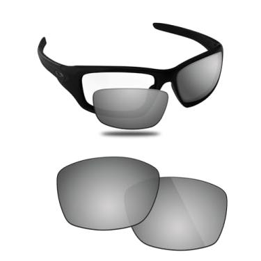 Imagem de Fiskr Óculos de sol de substituição de lentes polarizadas compatíveis com Oakley Valve New 2014 OO9236 60 mm, resistente a impactos e ajuste perfeito - prata metálica