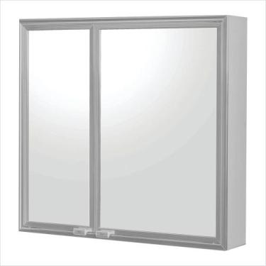 Imagem de Espelheira Duo Silver Sobrepor 9,5cm X 52,5cm X 48,5cm - Cris Metal
