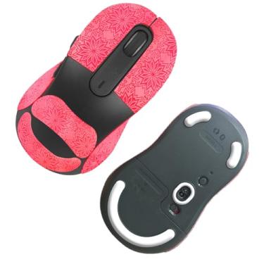 Imagem de NOUKAJU Fita adesiva para mouse com cobertura total para mouse sem fio Logitech Signature M650 L, bordas curvas arredondadas, patins para pés (almofada de pé + fita adesiva de mouse de cor