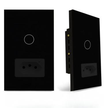 Imagem de Interruptores domésticosInterruptor Inteligente Tomada (1 Botão Tomada PRETO)