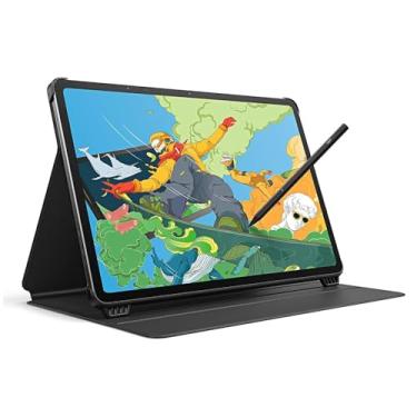 Imagem de UGEE Bloco de desenho divertido de 8 GB + 256 GB, tablet de desenho autônomo de 14 polegadas sem necessidade de computador, tela grande Ultra HD de 2,4 K com tela totalmente laminada, suporte de