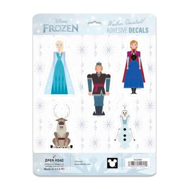 Imagem de Conjunto de adesivos de vinil Disney Frozen - Adesivos Frozen para carro com Elsa, Anna, Olaf e mais