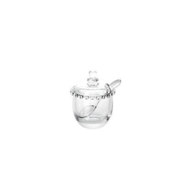 Imagem de Açucareiro Cristal De Chumbo Com Colher Coração 9,5X12Cm - Lyor