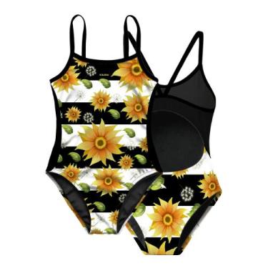 Imagem de Maiô infantil sunflower proteção uv 50+ kauna, 2