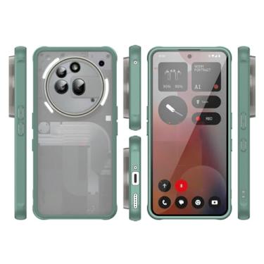 Imagem de Capa compatível com Nothing Phone (3A) Pro, compatível com Nothing Phone 3a Pro A509P capa protetora antiqueda e absorção de choque, verde