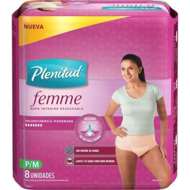 Imagem de Fraldas adultos descartaveis geriatrica Plenitud Femme P/M