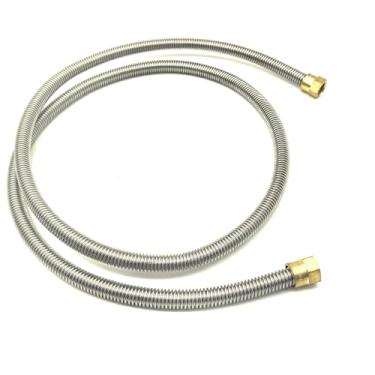 Imagem de GRILLJOB Extensão De Lareira A Gás Propano 60" Com Fole Aço Inoxidável E Porcas Alargamento Fêmea 3/8", Mais Durável Do Que Mangueira Borracha Preta