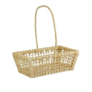 Imagem de Cesta de Palha Alça 28x31cm P Vovó Presentes Decoracao
