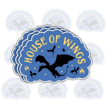 Imagem de 3 adesivos House for Wings – Decalques engraçados com citação de comida para amantes de asas – presentes para pessoas que amam asas de frango e designs divertidos – para laptop, garrafa de água, copo