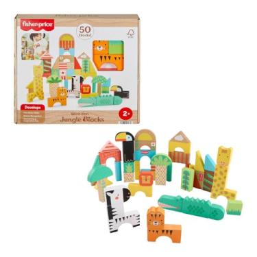 Imagem de Fisher-Price Brinquedo para Bebês Animaizinhos da Selva de Madeira para crianças a partir de 2 anos