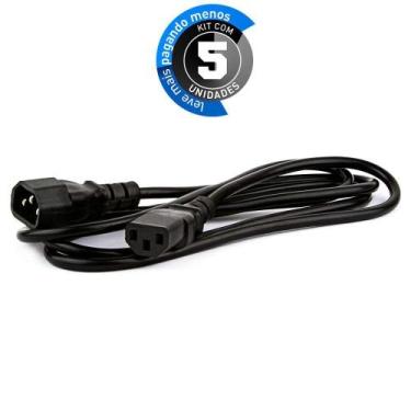 Imagem de Extensão Cabo De Força - 1,5 Mt - Kit 5 - Cirilo Cabos