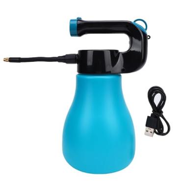Imagem de Pssopp Potão de Rega de Pulverização Elétrica Portátil, Material de Abdomínio Robusto Melhorar a Eficiência da água 3l Frasco de Spray Elétrico Com Bico Ajustável para o Jardim (Azul)
