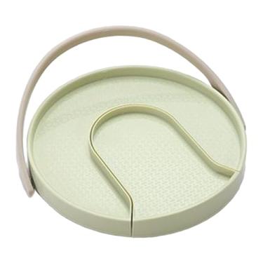 Imagem de Generic Suporte giratório para potes de especiarias, suporte para condimentos, rotação de 360 graus, giratório para potes de especiarias, organizador para uso, Verde