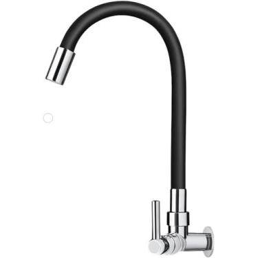 Imagem de Torneira Gourmet Parede Cozinha Tubo Flexível Silicone Com Arejador Gi