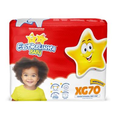 Imagem de FRALDA ESTRELINHA HIPER XG COM 70 FRALDAS