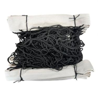 Imagem de Rede Volei de Quadra 4 Faixas em Malha 10x10 Profissional Oficializada