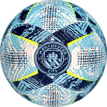 Imagem de Bola de Futebol, Manchester City, Futebol e Magia, Núm. 5, Amarela e Azul