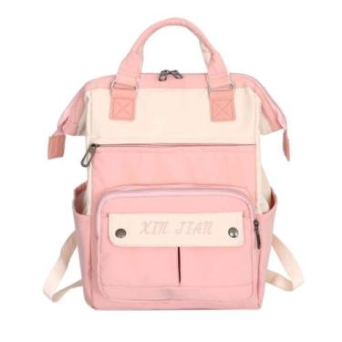 Imagem de Mochila Juvenil Menina Impermeavel Espacosa Escola Viagem - Chens, ros