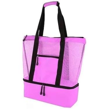 Imagem de Bolsa Térmica C/Compartimento Para Praia Piscina Campo (ROSA)