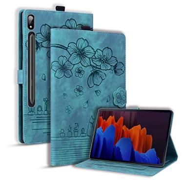 Imagem de YBFJCE Capa para Samsung Galaxy Tab S11 Ultra de 14,7 polegadas 2025, capa de couro PU com suporte para lápis, capa protetora à prova de choque para Samsung Galaxy Tab S11 Ultra, verde