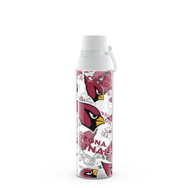Imagem de Tervis Venture Lite NFL Arizona Cardinals - Copo de viagem com isolamento térmico de parede dupla feito nos EUA mantém as bebidas frias e quentes, garrafa de água de 680 g,