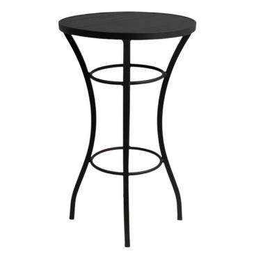 Imagem de Mesa Bistrô Tampo Ripado Em Alumínio Balcão área Trama Preto