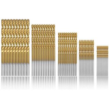 Imagem de Kit 50 Mini Brocas 1Mm A 3Mm Hss Titânio Para Micro Retífica - Dremax