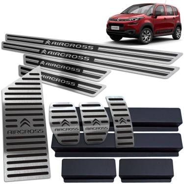 Imagem de Soleira Pedaleira Descanso Aircross 2017 A 2020 Preto Manual