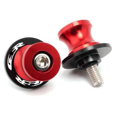 Imagem de BYYINGSUS Parafusos de suporte deslizantes de bobinas Swingarm C-N-C M8 Acessórios de motocicleta compatíveis com GSR 750 600 400 GSR400 GSR600 GSR750(vermelho)