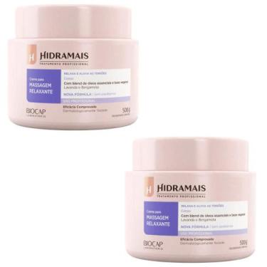 Imagem de kit 2 Creme desodorante Hidramais massagem Relaxante 500g