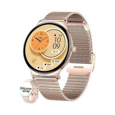 Imagem de Relógio Inteligente Feminino V89 Com Chamada BT, Tela AMOLED De 1,43 P