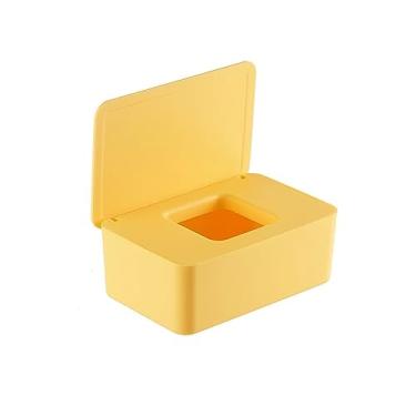 Imagem de Porta-lenços umedecidos caixa de lenços umedecidos caixa de armazenamento de papel suporte dispensador de plástico doméstico à prova de poeira com tampa caixa de lenços suporte de caixa de lenços