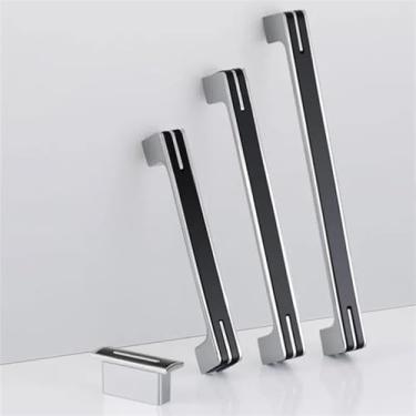 Imagem de CXYFQUUK Puxadores de porta de armário de cozinha puxadores de gaveta de liga de zinco puxadores de porta de armário ferragens de móveis 2 peças (192 mm)
