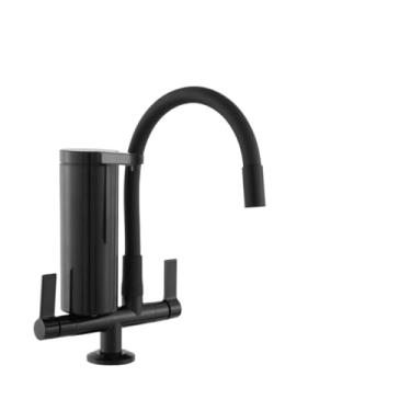 Imagem de Torneira De Cozinha Pia Gourmet Com Filtro Mesa Preta Bancada All Black(Cano Color Preto)