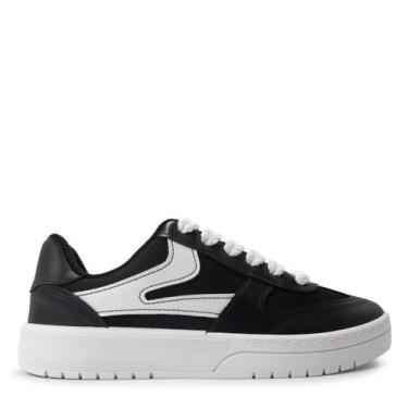 Imagem de Tênis Moleca Feminino 5791,113, Preto, Branco, 38