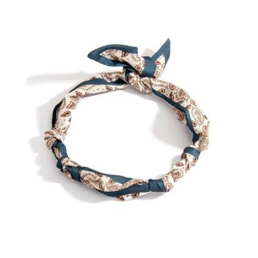 Imagem de Colar cachecol com pingente bandana colar leopardo azul rosa declaração delicada joia simples acessórios para presente vestidos, Large, Sem Pedra Preciosa