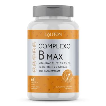 Imagem de Complexo  B Max - 60 Cápsulas - Lauton Nutrition-Unissex