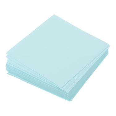 Imagem de 100 folhas de papel origami dupla face azul claro 6 x 6 cm folha quadrada para projetos de arte, iniciantes, decoração de presente