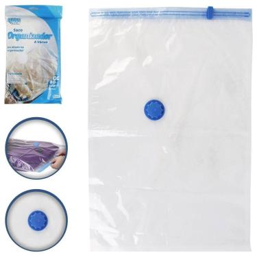 Imagem de Saco A Vácuo Roupas Toalhas E Cobertores 80Cm X 120Cm Gg