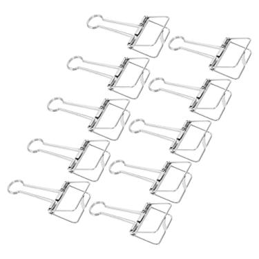 Imagem de Zerodis Mini Clipes de Pasta de Metal Forte Fixação Clipes de Papel para Organizar Documentos 30 Peças para Escritório Escola e Uso Doméstico Material de Escritório (Prata)