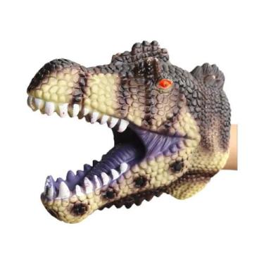 Imagem de Fantoches De Mão De Dinossauro Para Crianças T-Rex, Tubarão Jurassico,
