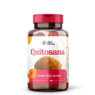 Imagem de Quitosana Premium 500mg 60 Cap A Fibra Natural Que Ajuda Na Redução De Gordura Corporal E Controle De Peso