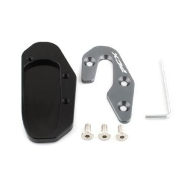Imagem de FINMOKAL Placa de suporte de suporte lateral para extensão de pé de motocicleta compatível com Honda PCX-160 Pcx160 2025 (titânio)