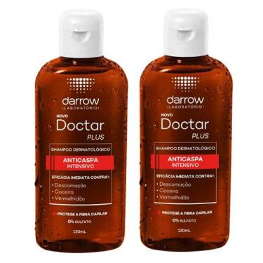 Imagem de Kit 2 Doctar Plus 120ml Shampoo Dermatológico Anticaspa - DARROW