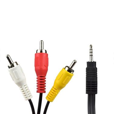 Imagem de Cabo De Audio-video Evus C-063 3 Rca + P2 1,8m