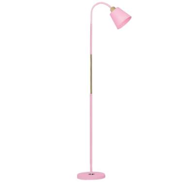Imagem de Luminária de Chão Articulada Flexível Pedestal Bivolt para Sala Quarto Escritório – Abajur de Piso Moderno (ROSA)
