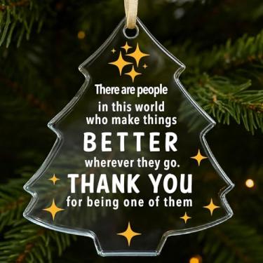 Imagem de tGifGLonyi Presentes de agradecimento para mulheres, professores, amigas, enfermeiras, colegas de trabalho, ornamentos de diferença para empregado, professor, chefe, despedida, presente de