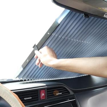 Imagem de Protetor Solar Para Carro, Viseira Solar Para Para-Brisa, Protetor Solar Para Painel, Viseira Solar Para VeíCulo, Sedan, CaminhãO, 70 Cm